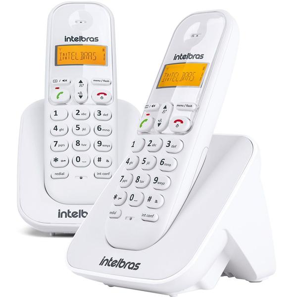 Imagem de Telefone sem fio TS3112 com ramal adicional branco, Modelo 4123002  INTELBRAS