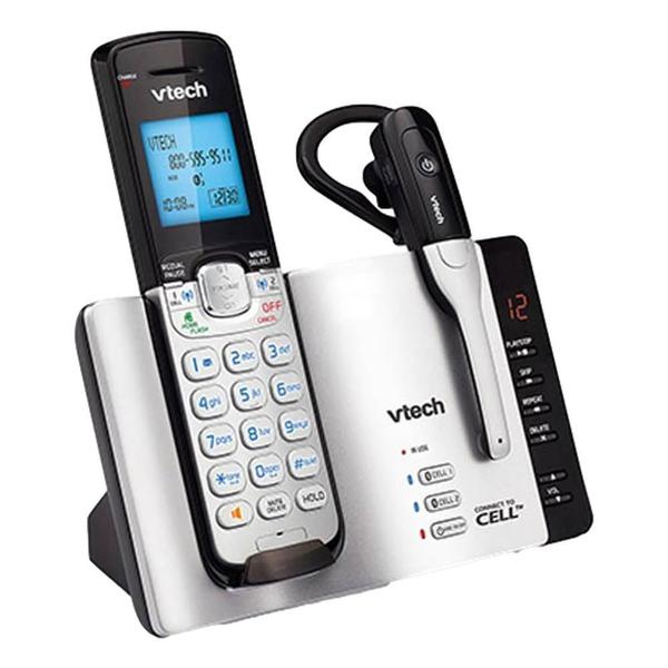 Imagem de Telefone Sem Fio Vtech 2 Bases Dect 6.0 + Base Extra Prata