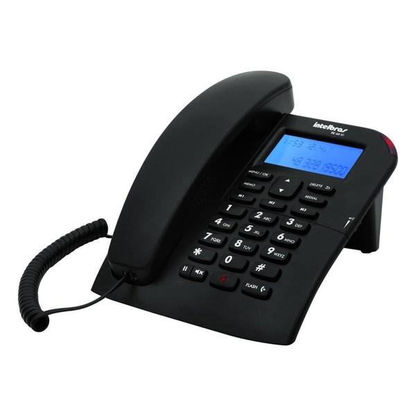 Imagem de Telefone tc 60 com identificador de chamadas preto intelbras