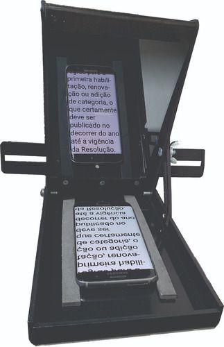 Imagem de Teleprompter Mini Comp Tripe/controle Remoto/adaptador Dslr