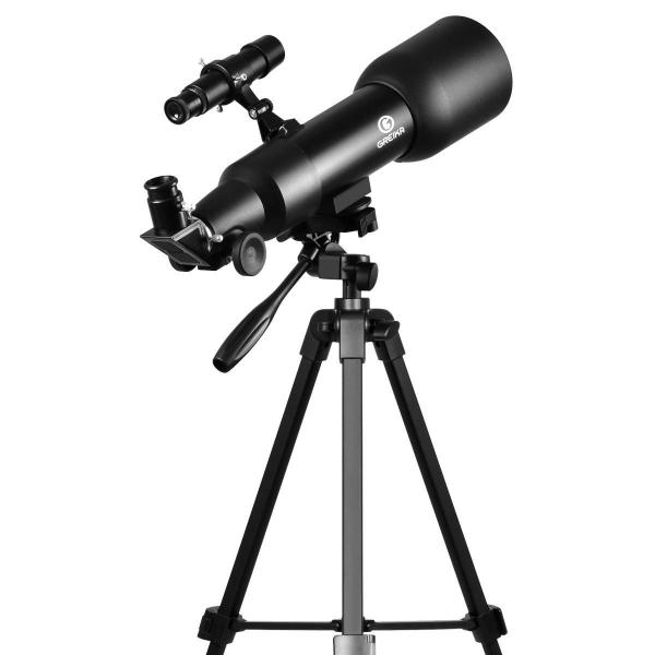 Imagem de Telescopio Astronomico Greika Adulto e Criança 60mm F360 com Tripé Ajustável