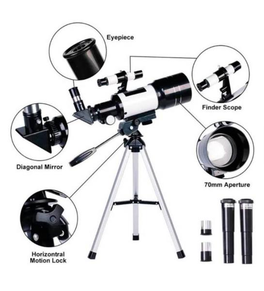 Imagem de Telescópio Astronômico Monocular 300x70mm com tripé