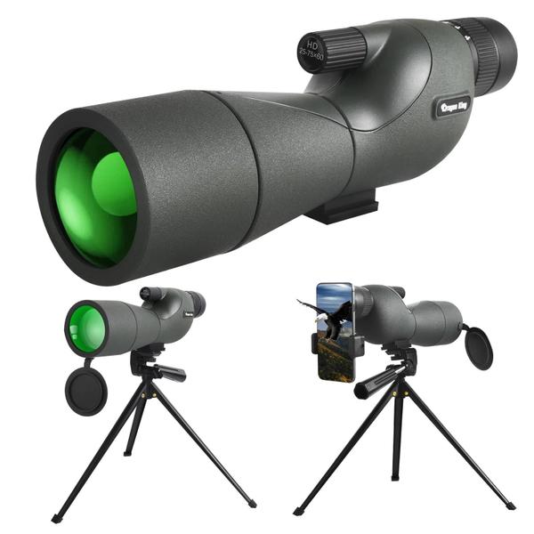 Imagem de Telescópio Monocular 75x60 à Prova D'Água com Zoom - Ideal para Observação de Pássaros e Tiro ao Alvo