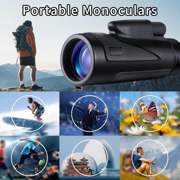 Imagem de Telescópio monocular Beileshi 10x42 de alta definição com tripé