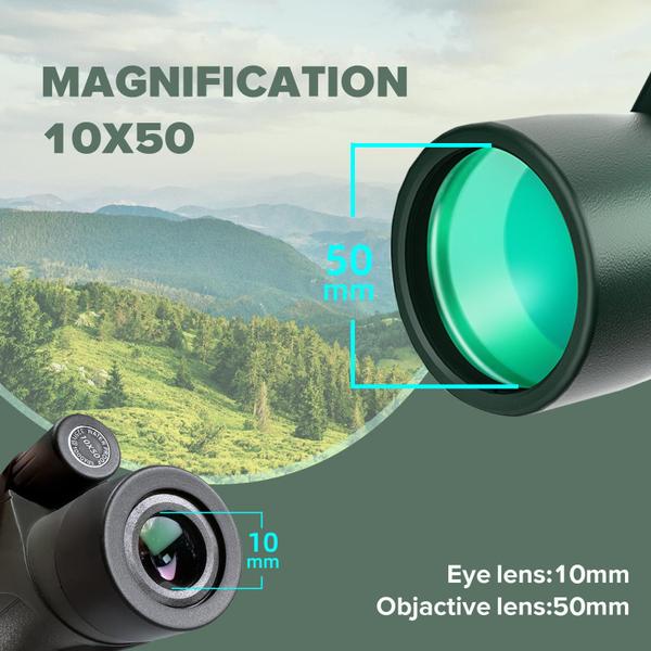 Imagem de Telescópio monocular Gosky Piper 10x50 HD à prova d'água