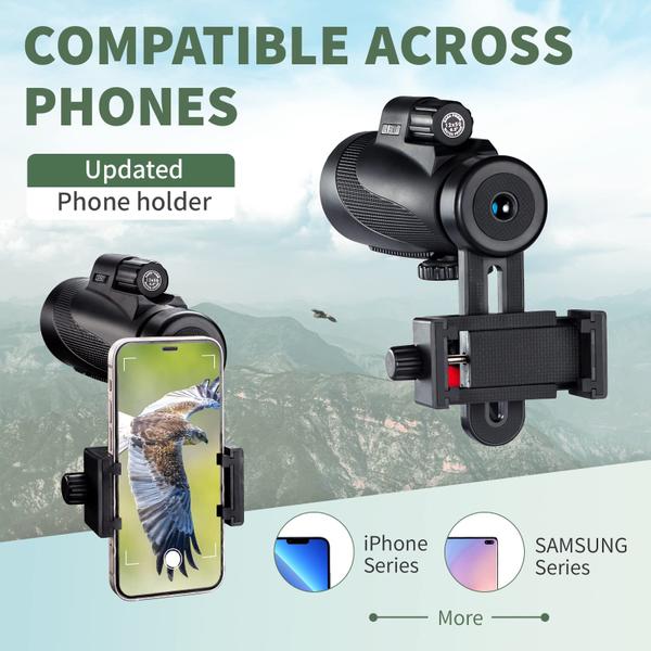 Imagem de Telescópio monocular Gosky Titan 12x50 com suporte para smartphone