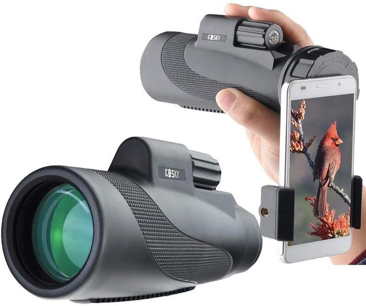 Imagem de Telescópio Monocular Gosky Titan 12x50 com Suporte para Smartphone