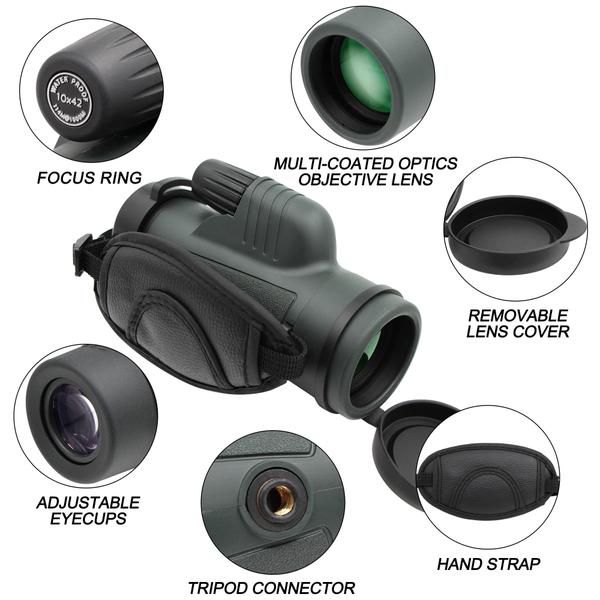 Imagem de Telescópio monocular Tydeux 10x42 HD K4 Prism