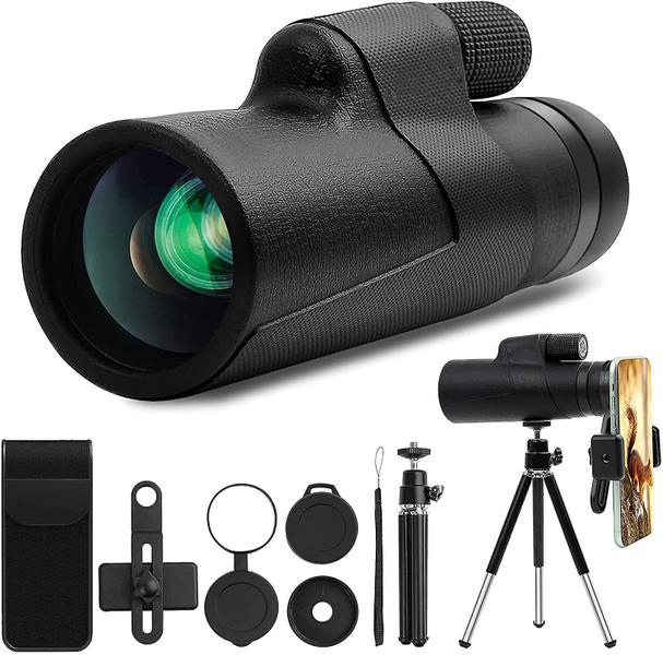 Imagem de Telescópio monocular Wokex 12x50 HD com suporte para smartphone