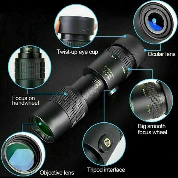 Imagem de Telescópio monocular Wokex 4K 10-300x40mm Super Telephoto Zoo