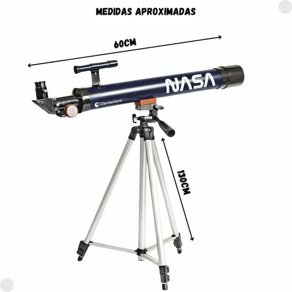 Telescópio Nasa 60cm Ajustável Zoom Max 300x F0126-1 Fun Imagem de Telescópio Nasa 60cm Ajustável Zoom Max 300x F0126-1 Fun