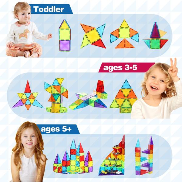 Imagem de Telhas magnéticas Saichotoy 42PCS Building Blocks Kids 1-3, 4-8