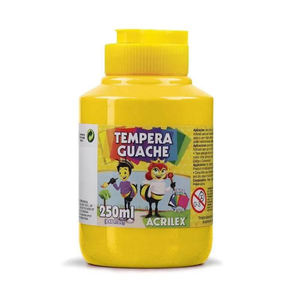 Imagem de Tempera Guache 250ml 505 Amarelo Ouro - Acrilex