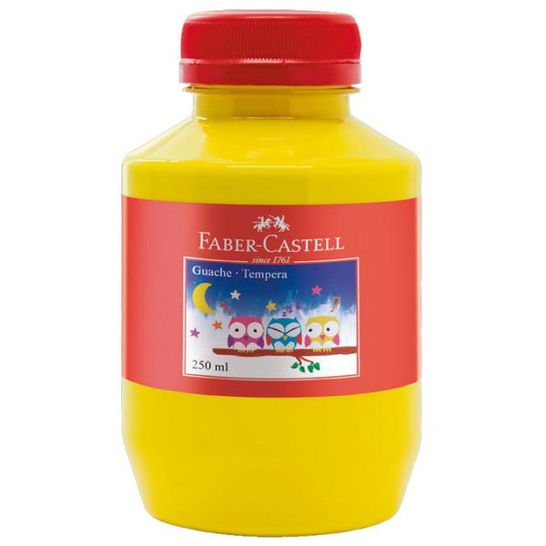 Imagem de Tempera Guache 250ml Amarelo Faber Castell