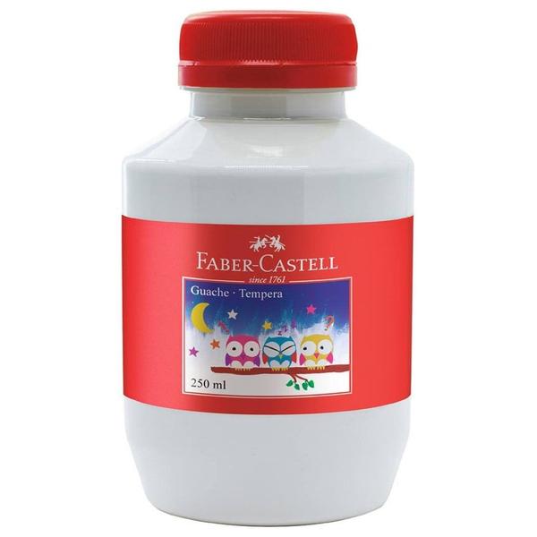 Imagem de Tempera Guache 250ml Branco Faber Castell