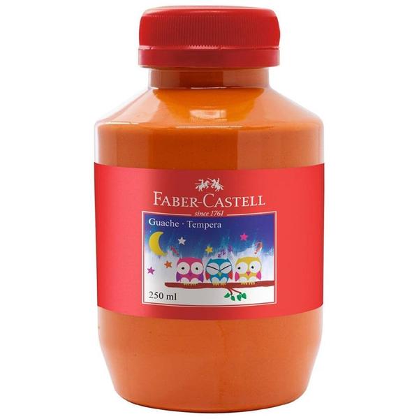 Imagem de Tempera Guache 250ml Laranja Faber Castell