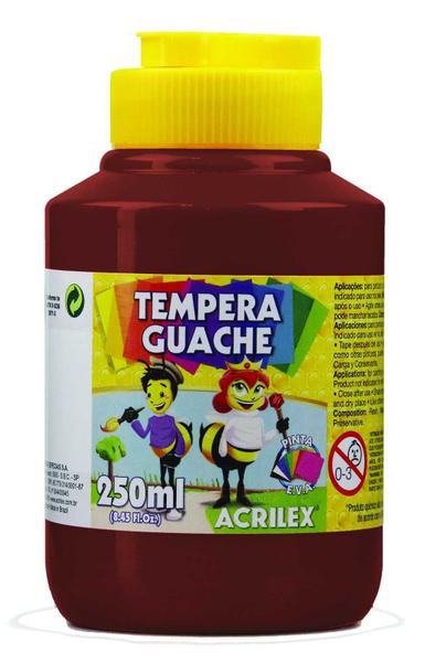 Imagem de Tempera guache 250ml marrom acrilex