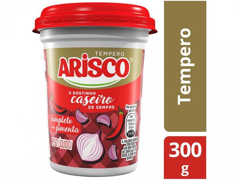 Tempero Arisco Completo com Pimenta - 300g Imagem de Tempero Arisco Completo com Pimenta - 300g