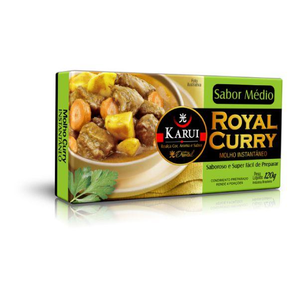 Tempero Caldo Royal Curry Médio 120g - Karui Imagem de Tempero Caldo Royal Curry Médio 120g - Karui