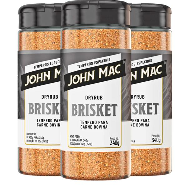 Tempero Carne Bovina Dry Rub Brisket John Mc 340G (3 Und) Imagem de Tempero Carne Bovina Dry Rub Brisket John Mc 340G (3 Und)