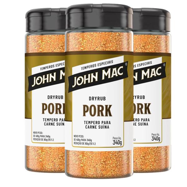 Tempero Carne Suina Dry Rub John Mac Pork 340G (3 Unidades) - John Mc Imagem de Tempero Carne Suina Dry Rub John Mac Pork 340G (3 Unidades)