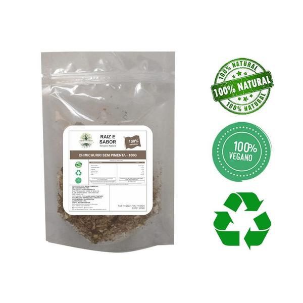 Tempero Chimichurri Sem Pimenta Desidratado 100G - Raiz E Sabor Temperos Naturais Imagem de Tempero Chimichurri Sem Pimenta Desidratado 100G