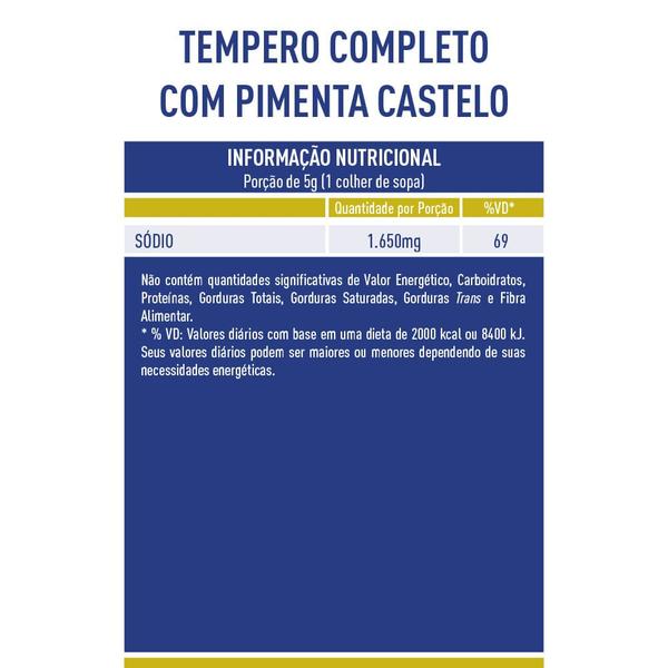 Imagem de Tempero Completo com Pimenta Castelo 300g