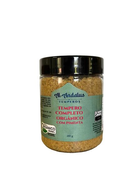 Tempero Completo com Pimenta Puro Orgânico Al Andalus 280g Imagem de Tempero Completo com Pimenta Puro Orgânico Al Andalus 280g