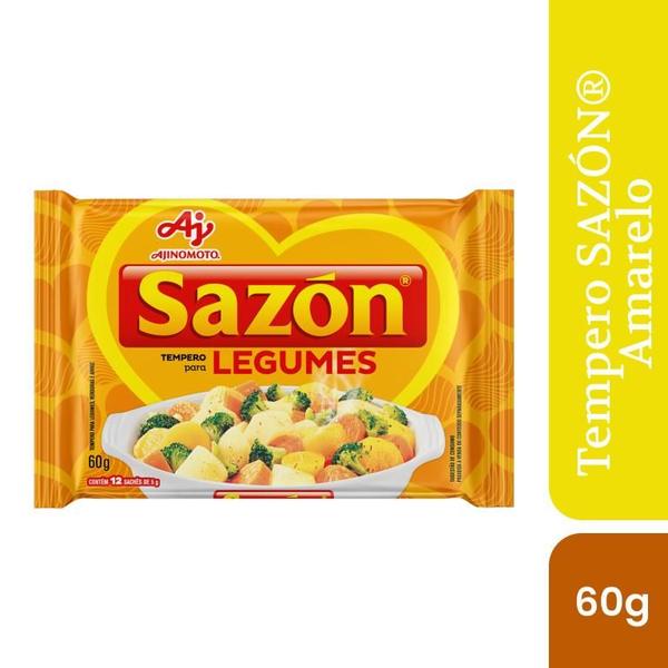 Tempero Em Pó Sazón Sabor Legumes 60g Imagem de Tempero Em Pó Sazón Sabor Legumes 60g