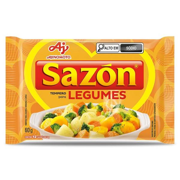 Tempero Em Pó Sazón Sabor Legumes 60g Imagem de Tempero Em Pó Sazón Sabor Legumes 60g