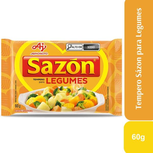 Tempero Em Pó Sazón Sabor Legumes 60g Imagem de Tempero Em Pó Sazón Sabor Legumes 60g