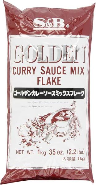 Imagem de Tempero Golden Curry Mix Em Flocos S&B 1KG