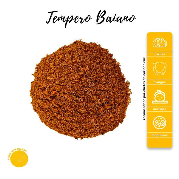 Tempero Importado Baiano Ingredientes Selecionados Pote com Dosador Kit 4 70g - Natural do Povo Imagem de Tempero Importado Baiano Ingredientes Selecionados Pote com Dosador Kit 4 70g