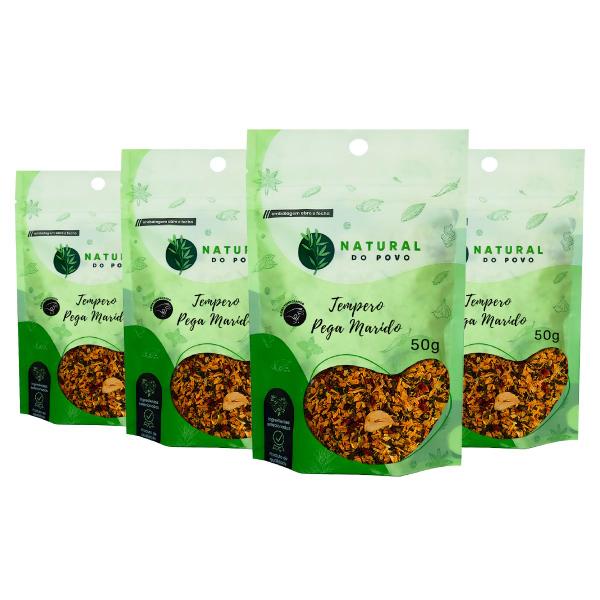 Tempero Importado Orgânico Pega Marido Alta Qualidade Kit 4 Pouch 50g - Natural do Povo Imagem de Tempero Importado Orgânico Pega Marido Alta Qualidade Kit 4 Pouch 50g