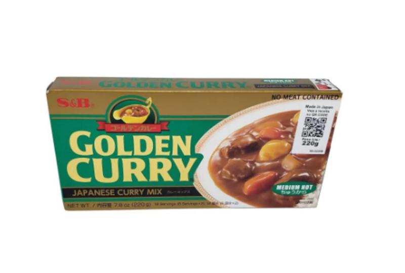 Imagem de Tempero Japonês Curry Golden Médio Apimentado Chukara 220G S&B