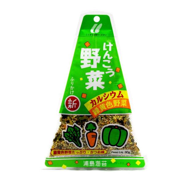 Tempero para Arroz Japonês Furikake Sabor Legumes - 30g - Urashima Imagem de Tempero para Arroz Japonês Furikake Sabor Legumes - 30g