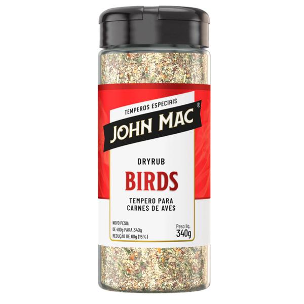 Imagem de Tempero para Aves Dry Rub BIRDS John Mac 340g