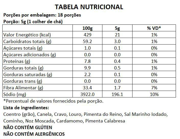 Tempero Pote BR Spices Garam Masala 90g Imagem de Tempero Pote BR Spices Garam Masala 90g