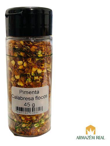 Tempero Pote Pimenta Calabresa Em Flocos 45g - Armazém Real Imagem de Tempero Pote Pimenta Calabresa Em Flocos 45g - Armazém Real