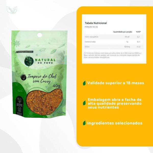 Imagem de Tempero Selecionado Chef Com Curry Kit 2 Importado Pouch 40G