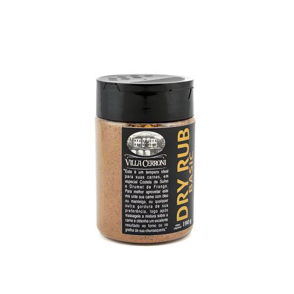 Temperos para Churrasco Grelhados e Peixes Dry Rub 190g - Villa Cerroni Imagem de Temperos para Churrasco Grelhados e Peixes Dry Rub 190g