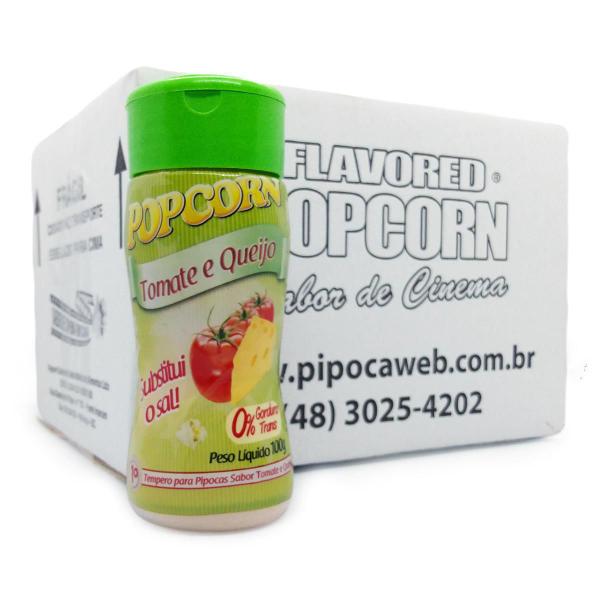 Temperos Para Pipoca - Cx 12 Un - Tomate E Queijo E Flavapop - Flavored Popcorn Imagem de Temperos Para Pipoca - Cx 12 Un - Tomate E Queijo E Flavapop