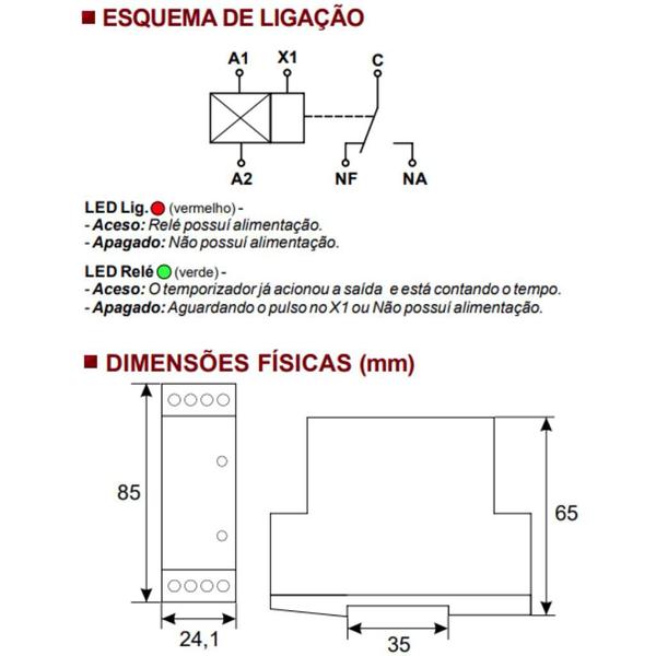 Imagem de Temporizador Analógico Variável  Retardo na Desenergização