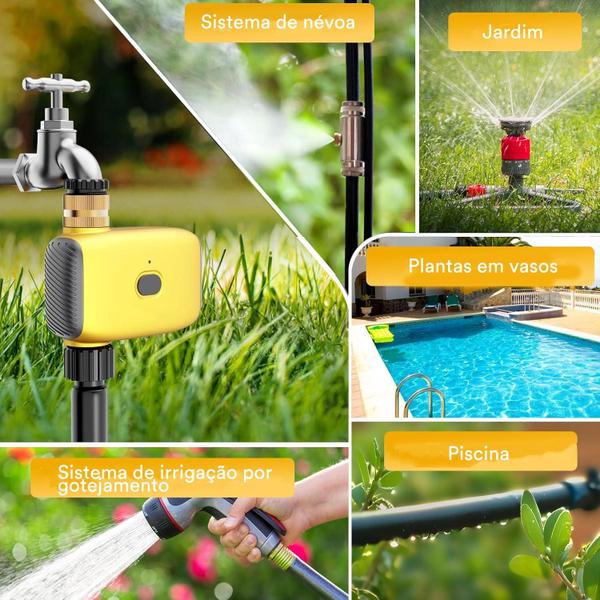 Imagem de Temporizador Irrigação Irrigador Wifi Controle Tuya Jardins