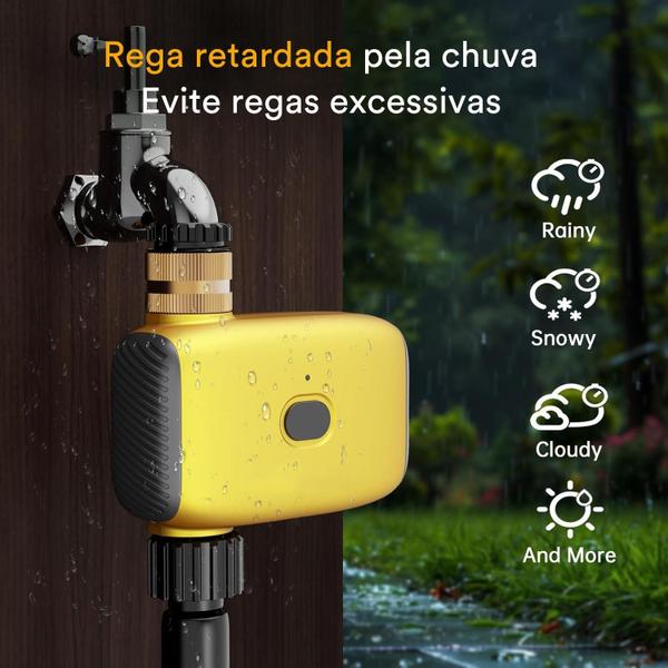 Imagem de Temporizador Irrigação Irrigador Wifi Controle Tuya Jardins