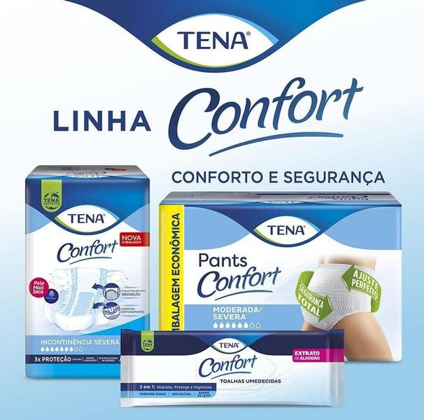 Imagem de Tena Confort Fralda Geriátrica M 8 Uni Incontinência Severa