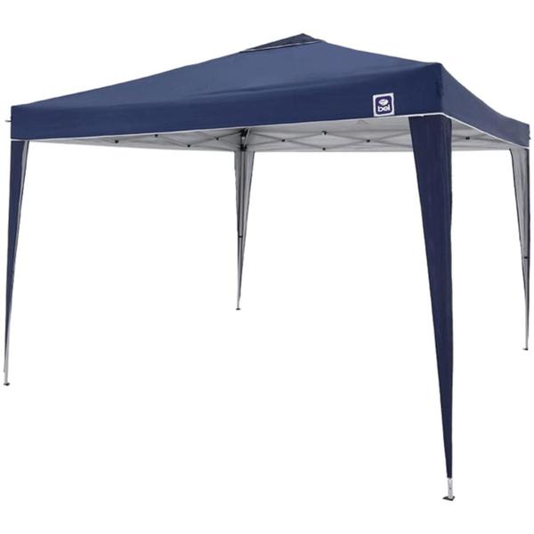 Imagem de Tenda 3x3m Dobrável Sanfona Poliéster Gazebo Alumínio Praia Azul - Belfix