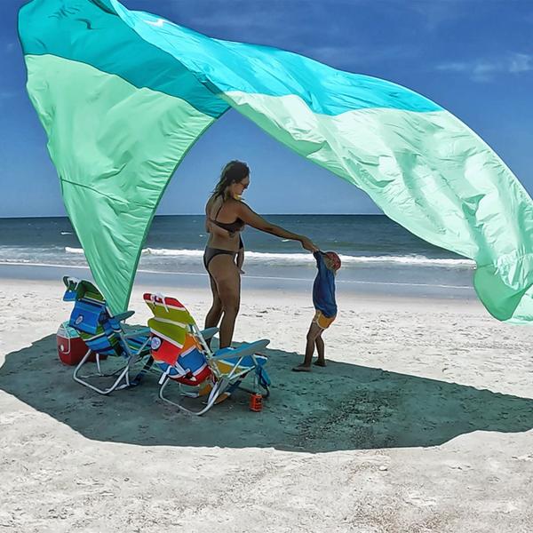 Tenda Beach Shade, Sunsail Cabana, Proteção UV50, 4 libras Imagem de Tenda Beach Shade, Sunsail Cabana, Proteção UV50, 4 libras