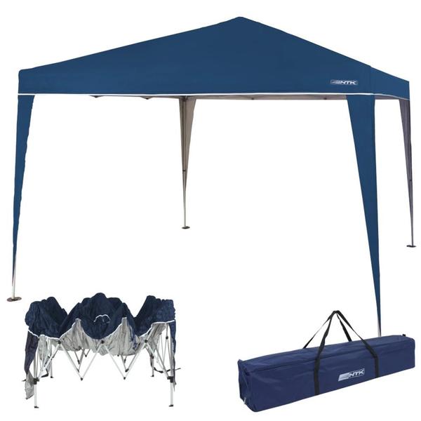 Imagem de Tenda Gazebo 3x3 M Ntk + Caixa Termica 26 L + Mesa Pequena de Apoio Mor  Kit 