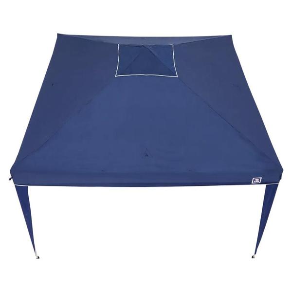 Imagem de Tenda Gazebo Alumínio Dobrável 3mx3m Poliéster Azul Bel